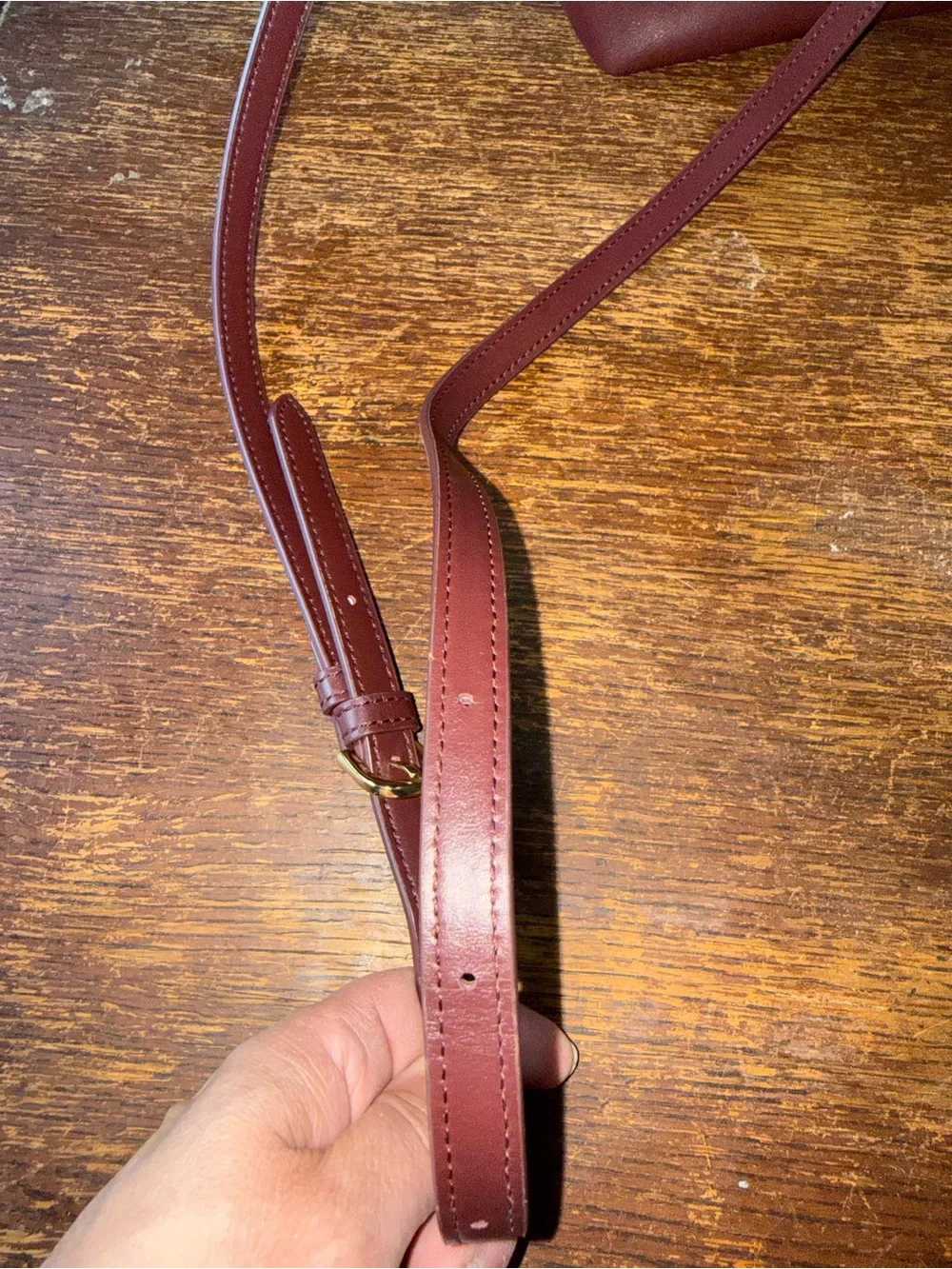 EUC LINJER The Doctor's Bag Burgundy Leather used three times! Includes dust bag